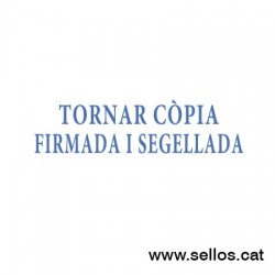 Formula Comercial TRODAT Tornar còpia firmada i segellada