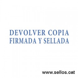Formula Comercial TRODAT Tornar còpia firmada i segellada