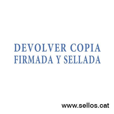 Formula Comercial TRODAT Devolver copia firmada y sellada