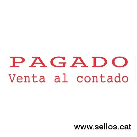 Formula Comercial TRODAT Pagat venda al Comptat