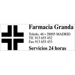 Trodat 5205 Professional, de 68 x 24 mm. marcada en tinta negre