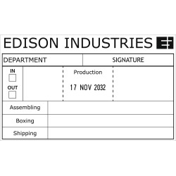 Datador Trodat 54120 Professional de 116 x 70 mm. marcada en tinta negra