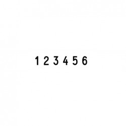 Numerador Trodat 5546 de 6 cifras sin placa prueba marcada
