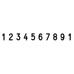 Numerador 55510 10 cifras sin placa