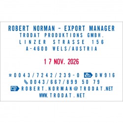 Datador Trodat 54510 Typo de 85 x 55 mm mostra de marcada