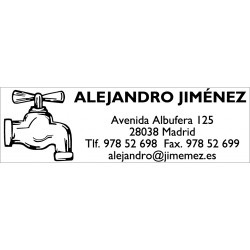 Trodat Printy 4925 placa de 82 x 25 mm. marcada en tinta negra
