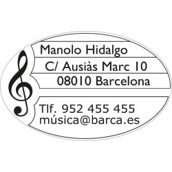 Trodat Printy 44055 oval. placa de 55x35 mm. marcada en tinta negra