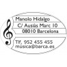 Trodat Printy 44055 oval. placa de 55x35 mm. marcada en tinta negra