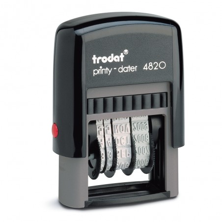Datador TRODAT Printy 4820 sense placa. Alçada de 4 mm.