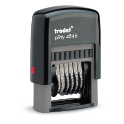 Numerador Trodat Printy 4846 de 6 xifres (sense placa) de 4 mm.