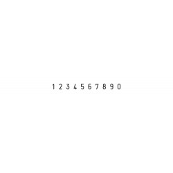 Numerador Trodat 15310, 10 bandas de 3 mm.