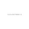 Numerador Trodat 15312, 12 bandes de 3 mm.