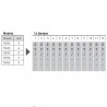 Numerador Trodat 15312, 12 bandes de 3 mm. caràcters especials
