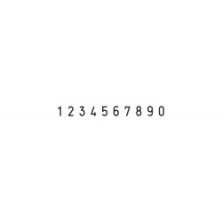 Numerador Trodat 15410, 10 bandes de 4 mm.