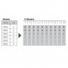 Numerador Trodat 15410, 10 bandas de 4 mm. caracteres especiales