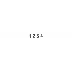 Numerador Trodat 1554, 4 bandas de 5 mm.