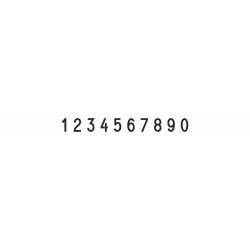 Numerador Trodat 15510, 10 bandes de 5 mm.