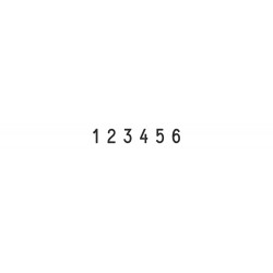Numerador Trodat 1576, 6 bandes de 7 mm.