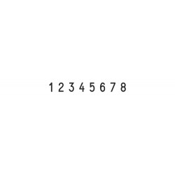 Numerador Trodat 1578, 8 bandes de 7 mm.