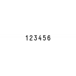 Numerador Trodat 1596, 6 bandes de 9 mm.