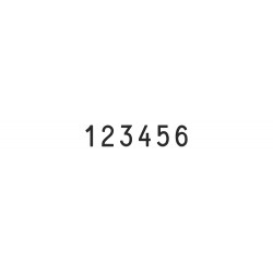 Numerador Trodat 15126, 6 bandes de 12 mm.