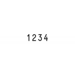 Numerador Trodat 15154, 4 bandas de 15 mm.