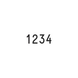 Numerador Trodat 15184, 4 bandes de 18 mm.