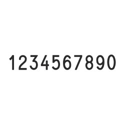 Numerador Trodat 151810, 10 bandas de 18 mm.