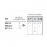Numerador Image F15710, 10 bandes de 7 mm. caràcters especials