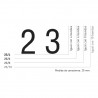 Numerador gigante Image 25/8, 8 bandas, 25 mm.