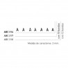 Abecedari IMAGE ref. ABC 317 de 3 mm. 10 bandes