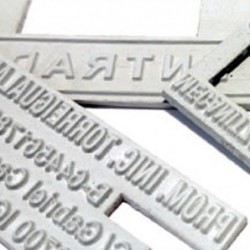Goma de texto para aparato Trodat