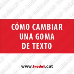 Goma de text per aparell Trodat