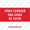 Goma de texto para aparato Trodat