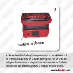 Goma de text per aparell Trodat