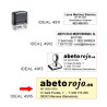 Medidas, serie Trodat IDEAL