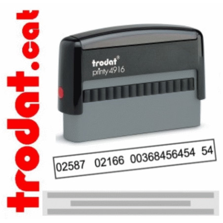 TRODAT Printy 4916 amb placa de text de 70 xc10 mm.