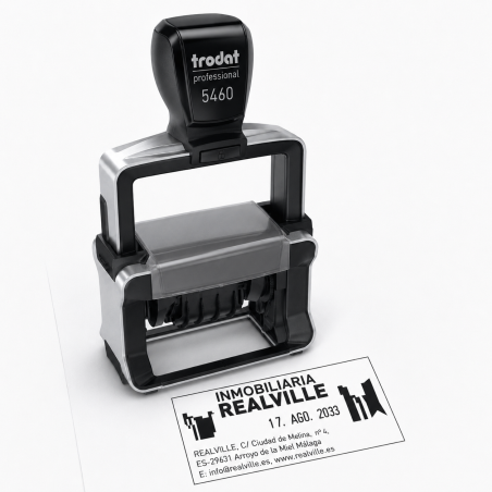 Fechador Trodat 5460 Professional 4.0, de 56 x 33 mm.