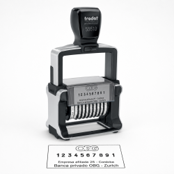 Numerador Trodat 55510/PL Professional 4.0, de 56 x 33 mm.